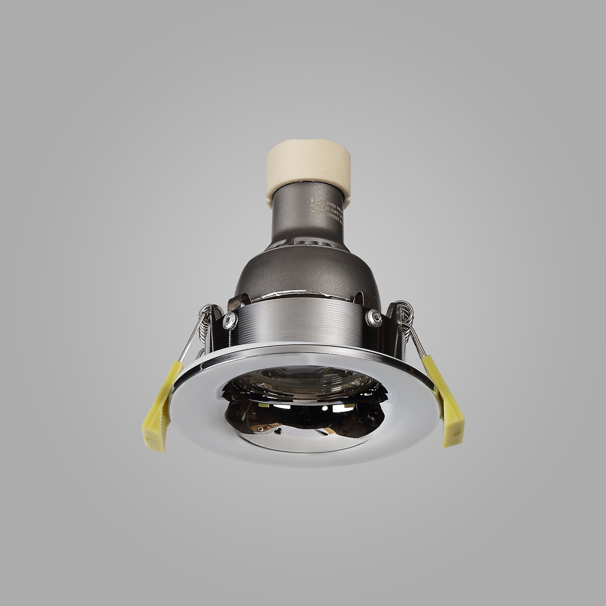 Bruve GU10 Recessed Round Polished Chrome IP65 Downlighter, Cut-Out 68mm DX200402  Dlux Bruve IP65